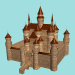 3d Fairytale castle-fortress. model buy - render