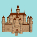 3d Fairytale castle-fortress. model buy - render