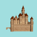 3d Fairytale castle-fortress. model buy - render