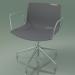 3d model Chair 0233 (5 legs, with armrests, chrome, polypropylene PO00412) - preview