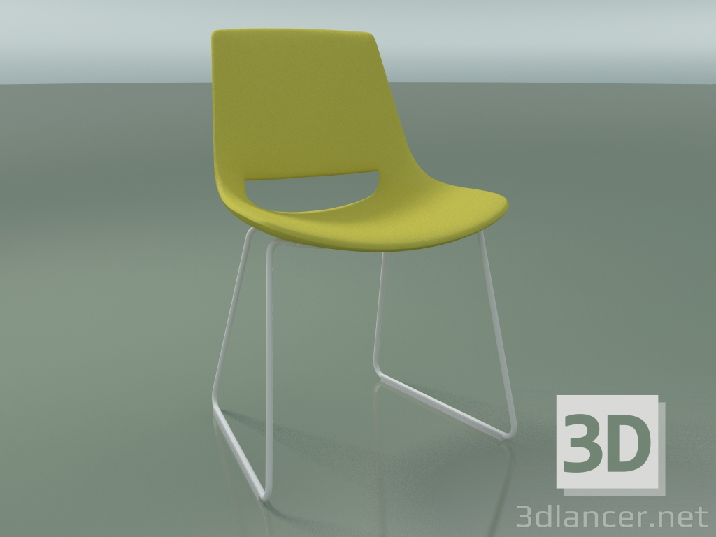 modello 3D Sedia 1201 (su pattini, polietilene, V12) - anteprima