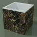 modello 3D Lavabo da appoggio (01R112101, Emperador M06, L 36, P 36, H 36 cm) - anteprima