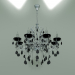 3d model Suspension chandelier 3108-8 (chrome smoked crystal Strotskis) - preview