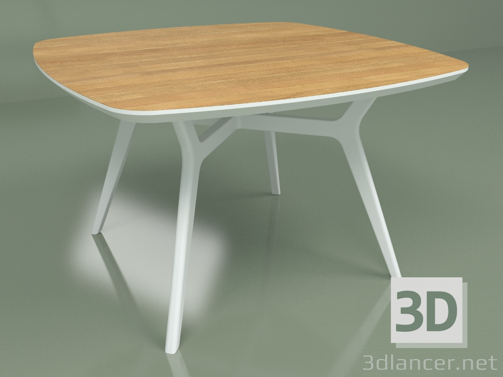 modèle 3D Table à manger Lars Oak (blanc, 1200x1200) - preview