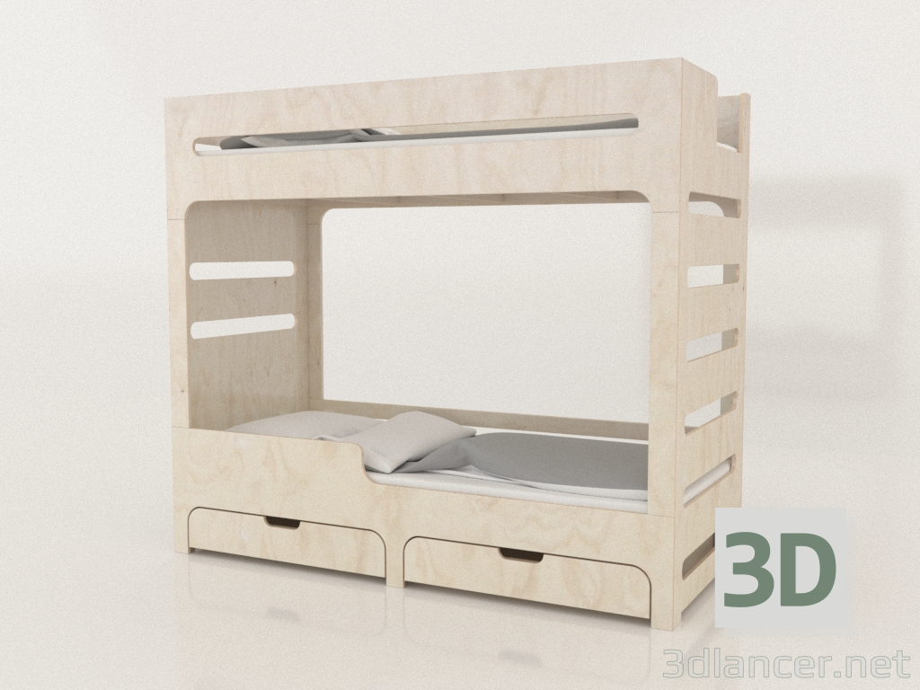 modello 3D Letto a castello MODE HL (UNDHL2) - anteprima