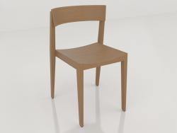 A chair with a short back