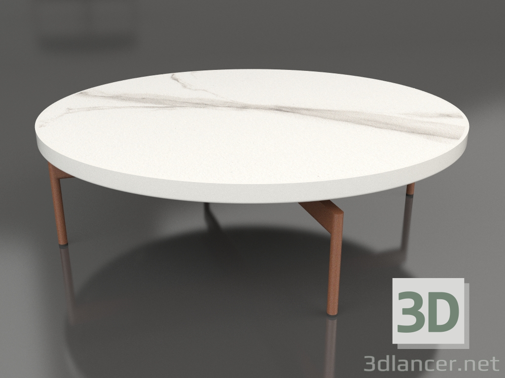 Modelo 3d Mesa de centro redonda Ø120 (cinza ágata, DEKTON Aura) - preview