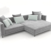 3D Modell Sofa Carol 3060 x 1080 (Gallardo 29) - Vorschau