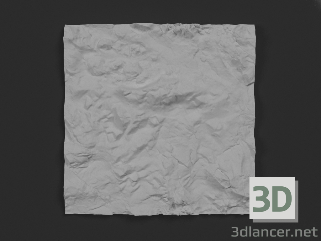 3d model Gypsum panel Island-1 - preview