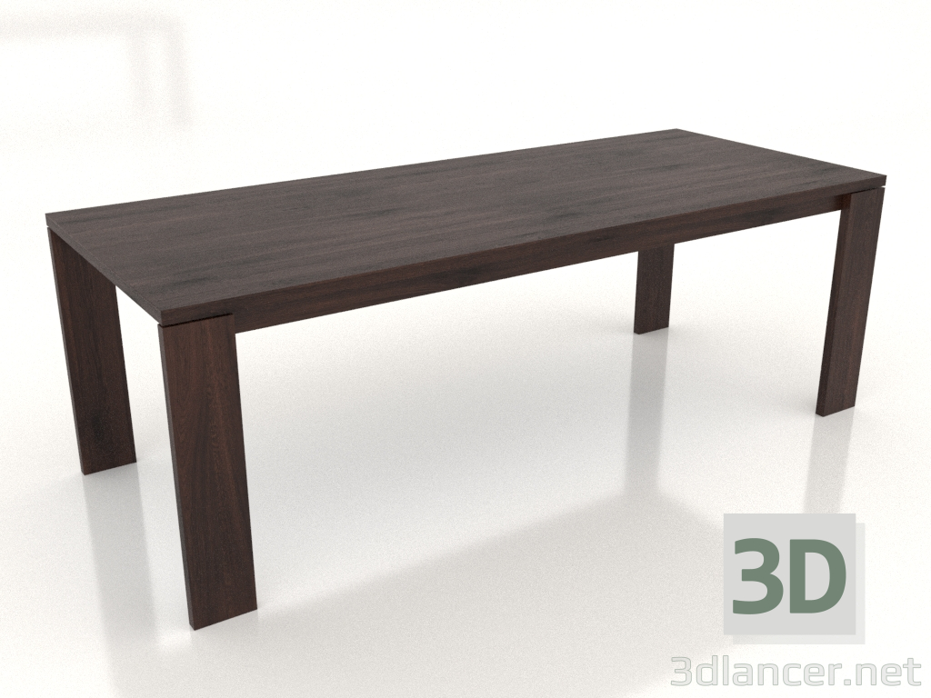 modèle 3D Table à manger BLANK 2200x900x750 mm (chêne wengé) - preview