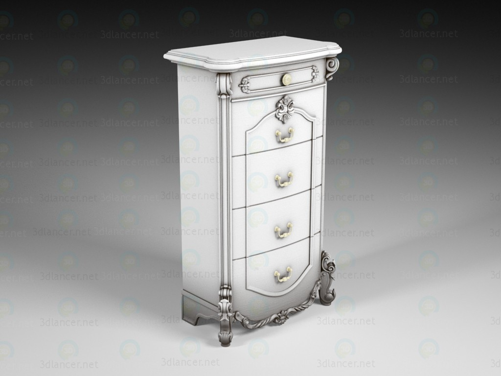 modèle 3D Commode classique - preview