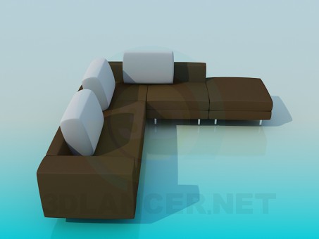 modello 3D Divano - anteprima
