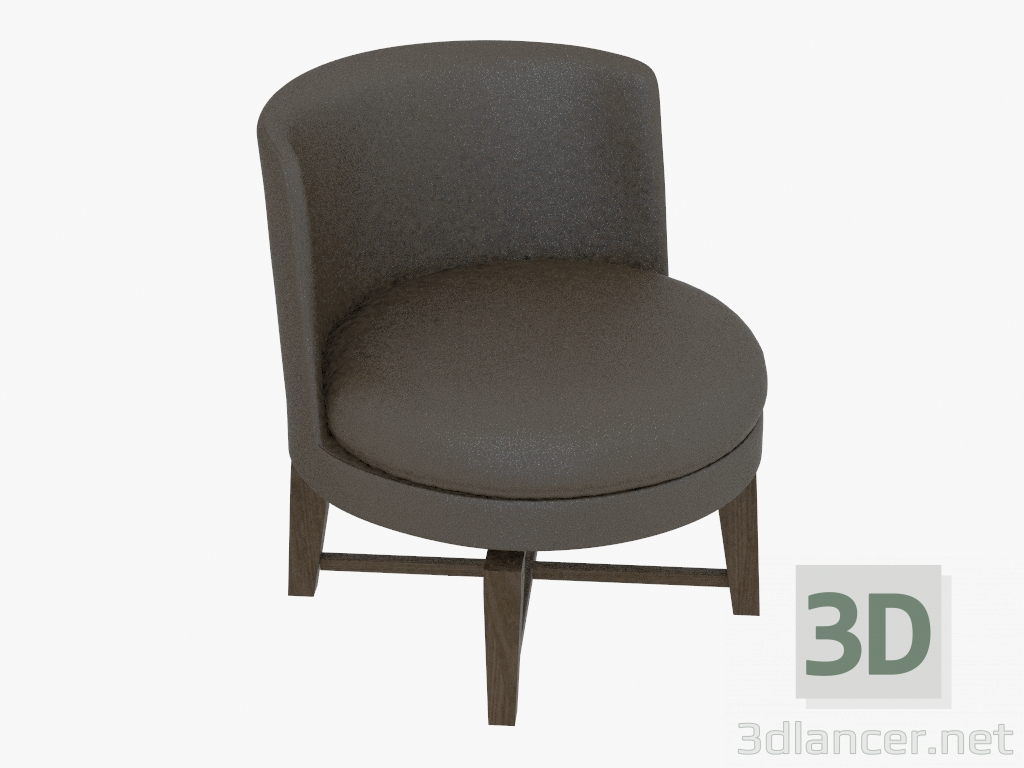 3d model Silla en el marco de madera Girevole (H 54) - vista previa