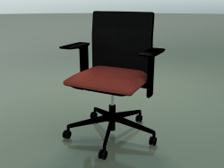 Chaise à dossier bas 6500 (5 roues, avec filet, accoudoir 3D standard réglable, V39)