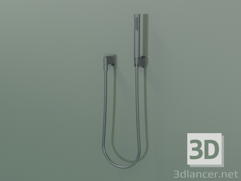 3d model Juego de ducha de mano con cubiertas separadas (27808980-990010) - vista previa