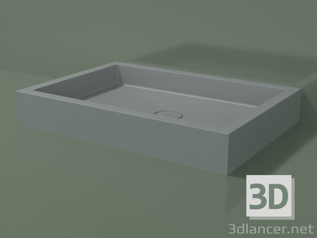 3D modeli Duş teknesi Alto (30UA0118, Gümüş Gri C35, 100x70 cm) - önizleme