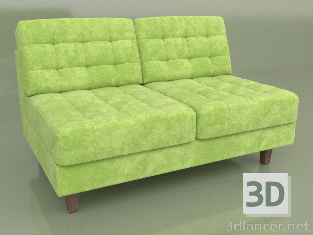 3d model Double section Cosmo (Green velvet) - preview