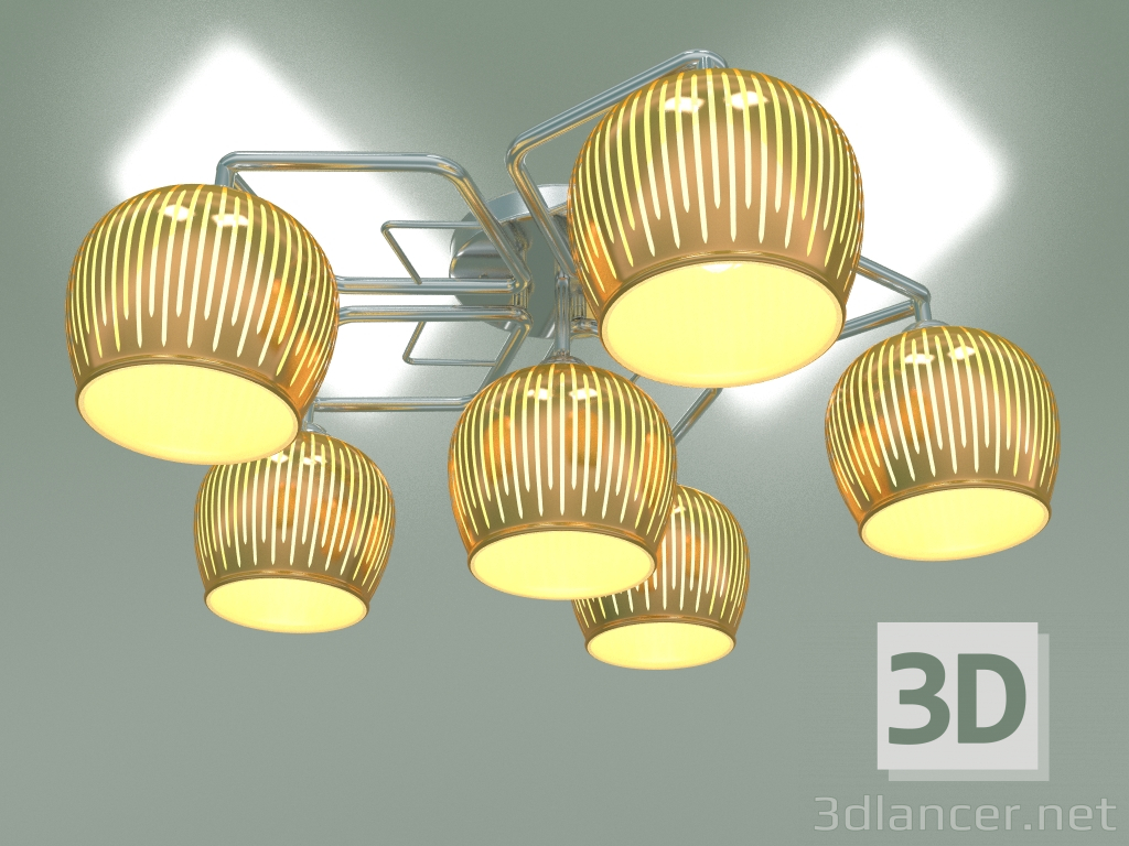 Modelo 3d Candelabro de teto 30161-6 (cromo) - preview