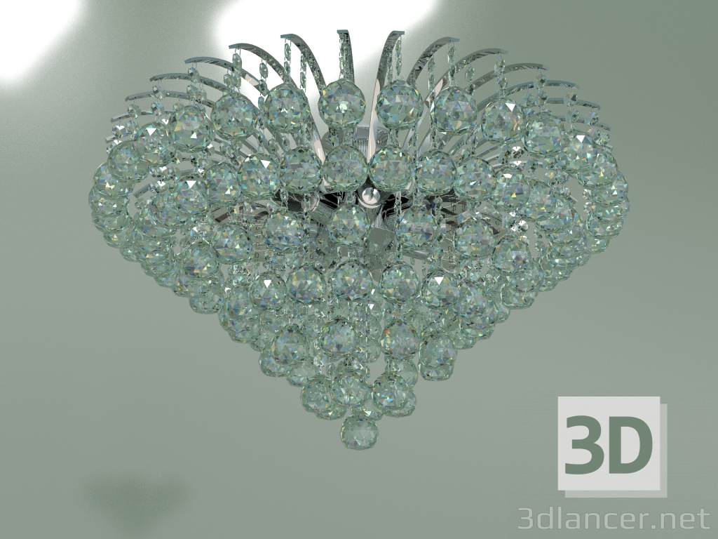 Modelo 3d Candelabro de teto 3299-9 (Strotskis de cristal cromado) - preview