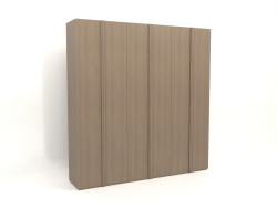 Kleiderschrank MW 01 Holz (2700x600x2800, Holzgrau)