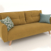 3D Modell Beatrix Schlafsofa (Option 1, gelb) - Vorschau