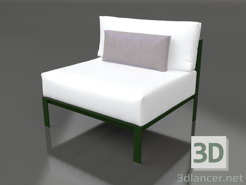 3d model Sofa module, section 3 (Bottle green) - preview