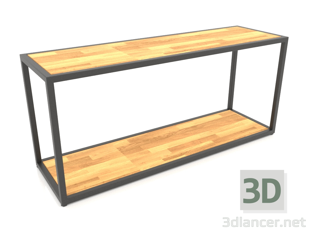 3D Modell Zweistufige Sitzbank (HOLZ, 100x30x44) - Vorschau