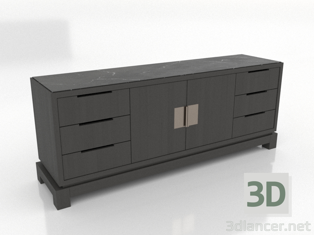 modello 3D Cassettiera VANITY - anteprima modello 3D Cassettiera VANITY - anteprima