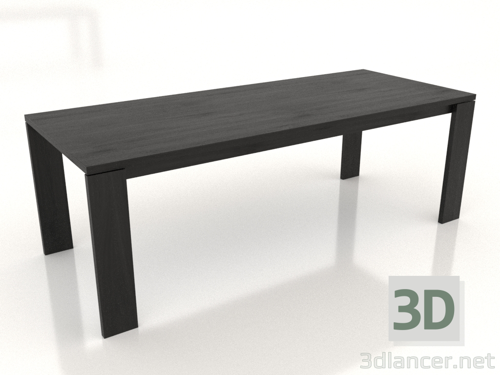modèle 3D Table à manger BLANK 2200x900x750 mm (chêne noir) - preview