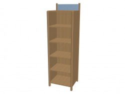 Bookcase open 63et03