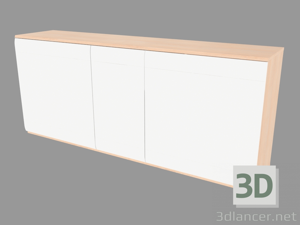 3d model Cofre de tres puertas (6130-10) - vista previa