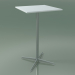 3d model Square table 0969 (H 105 - 60x60 cm, M02, LU1) - preview