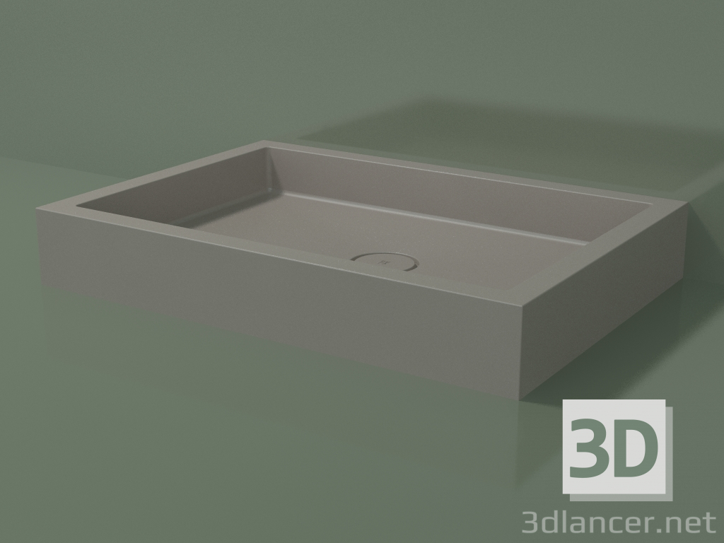 3D modeli Duş teknesi Alto (30UA0118, Clay C37, 100x70 cm) - önizleme