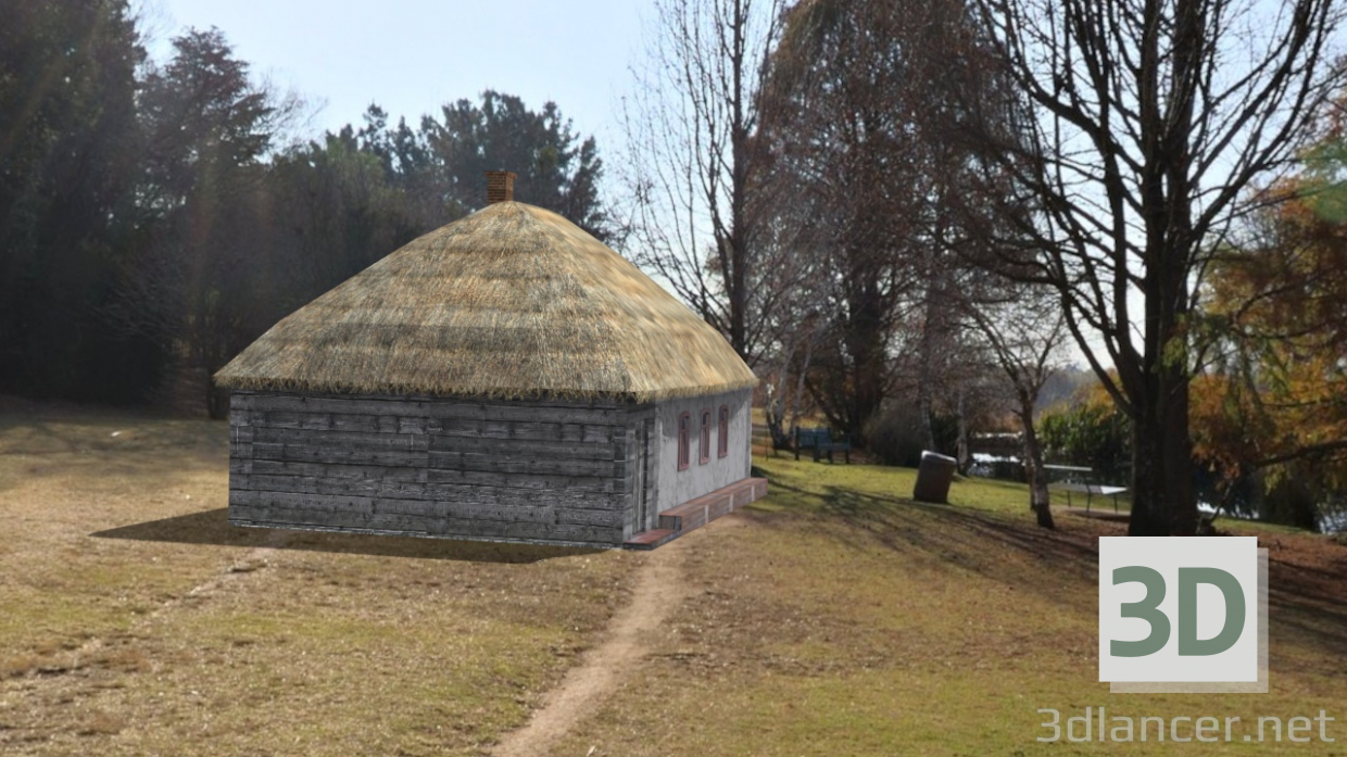 3d model Cabaña vieja (Mazanka) - vista previa