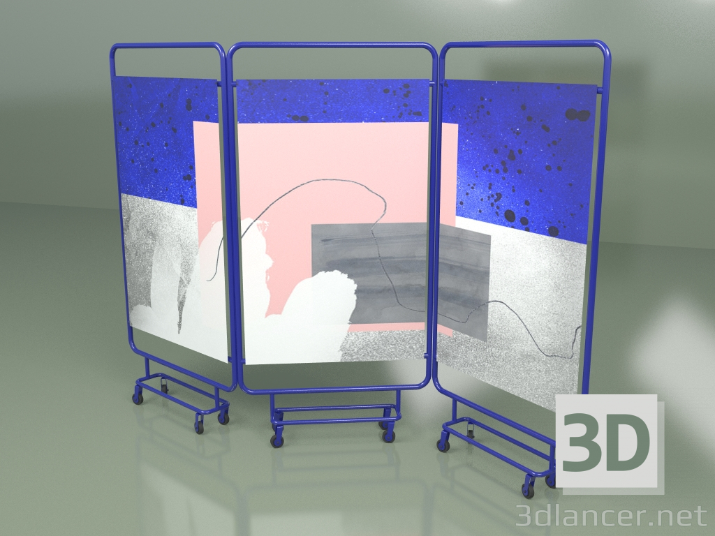 Modelo 3d Tela (azul) - preview