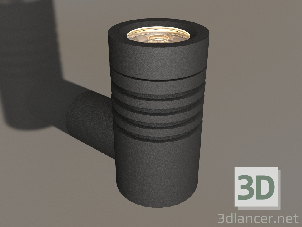 3d model Lámpara LGD-RAY-WALL-R46-3W Day4000 (GR, 24 grados, 230V) - vista previa