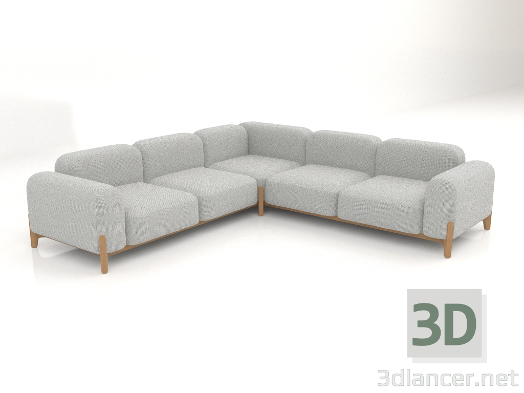 Modelo 3d Sofá modular (composição 29) - preview