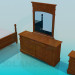 3d model A set of furniture in the bedroom - preview