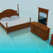 3d model A set of furniture in the bedroom - preview