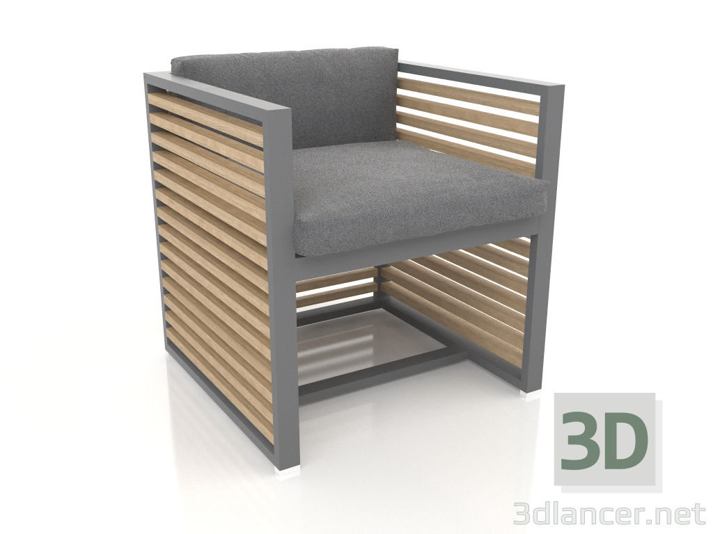 3d model Armchair (Anthracite) - preview