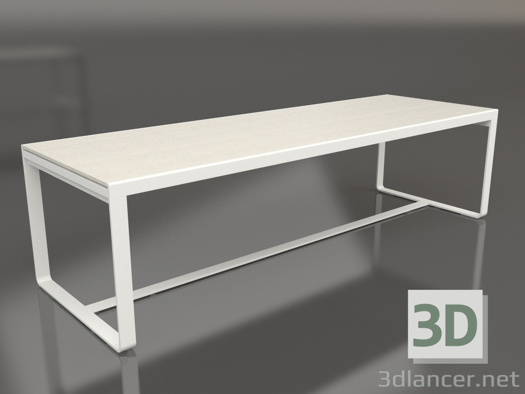 modello 3D Tavolo da pranzo 270 (DEKTON Danae, Grigio agata) - anteprima