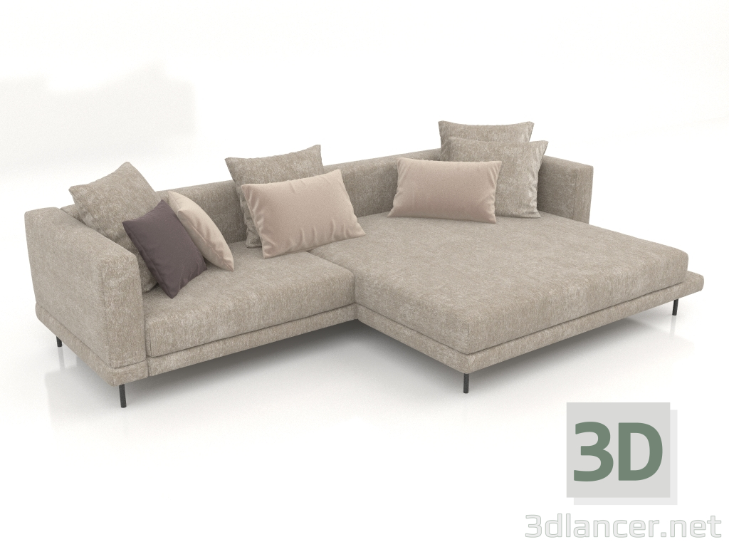 Modelo 3d Sofá Carol 3060 x 1080 (Marshmallow 22) - preview