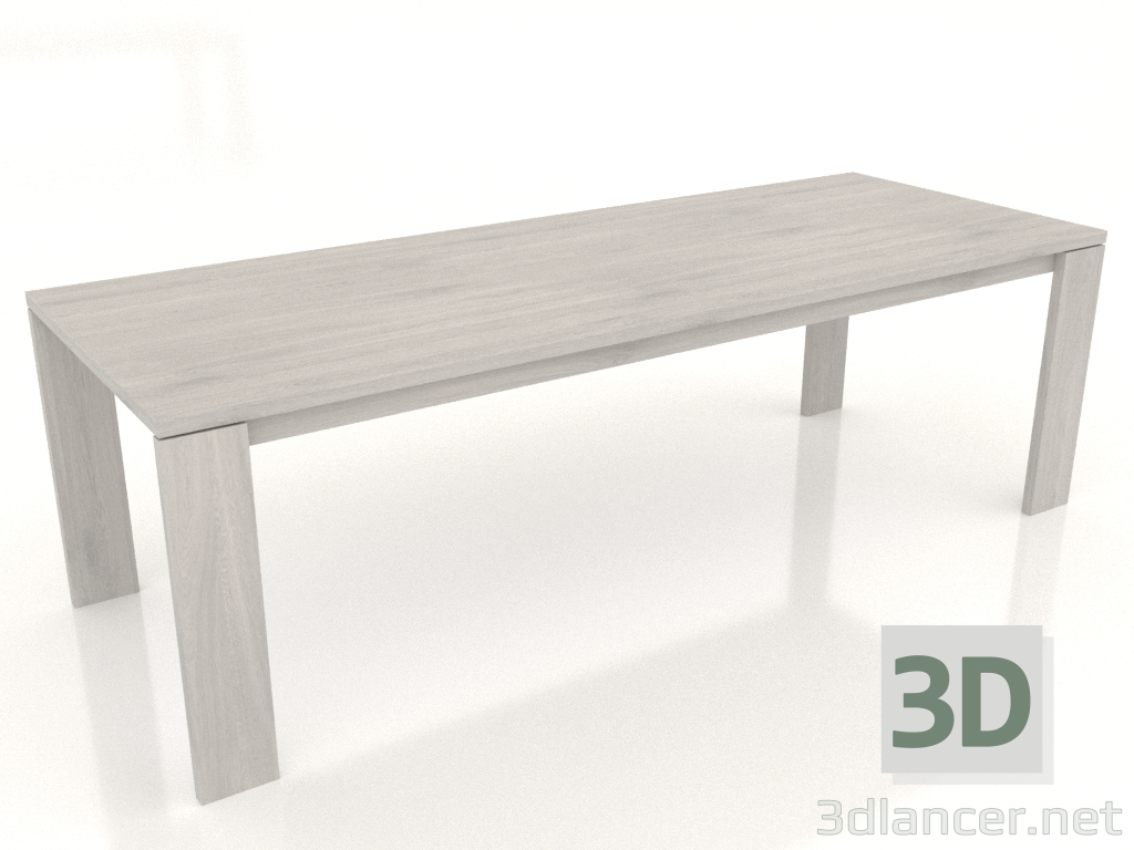 modèle 3D Table à manger BLANK 2400x900x750 mm (chêne blanchi) - preview
