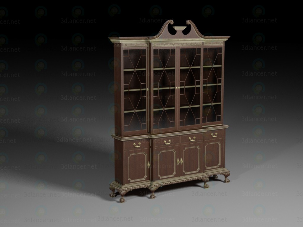 modèle 3D armoire classique - preview