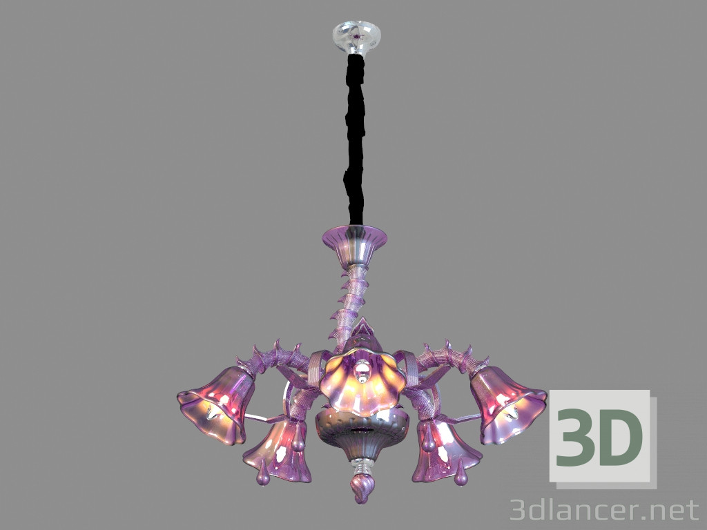 modello 3D Lampadario A8023LM-5CC - anteprima