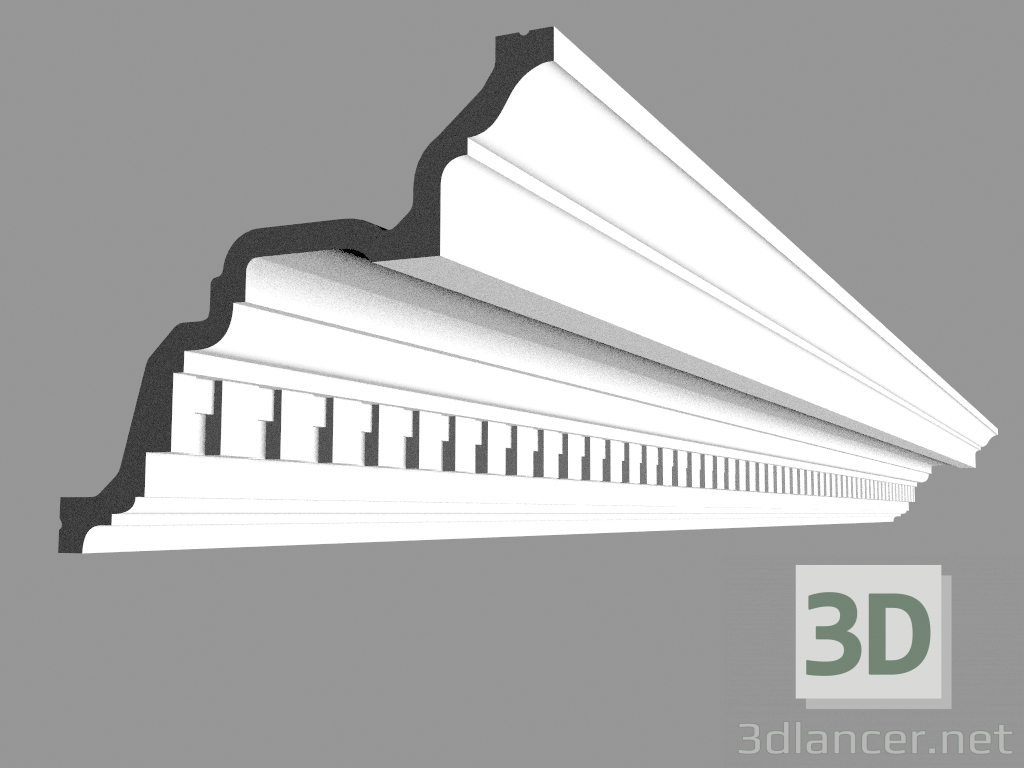 modello 3D Cornice C422 (200 x 16,4 x 19,4 cm) - anteprima