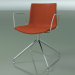 3d model Chair 0332 (swivel, with armrests, with front trim, LU1, teak effect) - preview