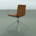 3d model Chair 0332 (swivel, with armrests, with front trim, LU1, teak effect) - preview