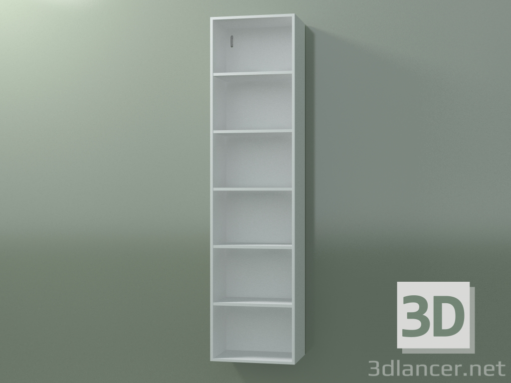 3d model Armario alto de pared (8DUBEC01, Glacier White C01, L 36, P 24, H 144 cm) - vista previa