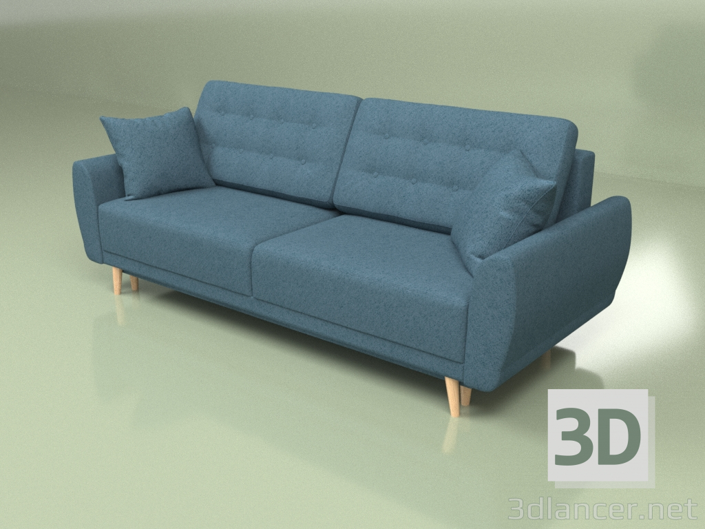 modello 3D Divano pieghevole Spinel (blu scuro) - anteprima